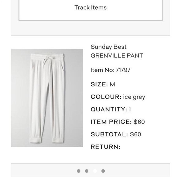 Aritzia Sunday Best GRENVILLE PANTS in Ice gray - Picture 3 of 3